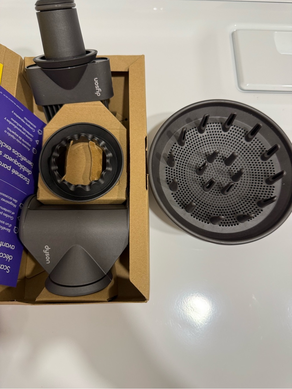 Dyson Hair Dryer Styling Attachments Kit including diffuser